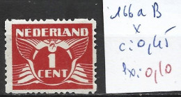 PAYS-BAS 166aB * Côte 0.45 € - Unused Stamps