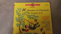 45 TOURS  LIVRE DISQUE RONDES ET CHANSONS DE FRANCE N 6 - Niños