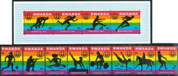 DEP1 Ruanda Rwanda Nº 737/44 + HB 69    MNH - Other & Unclassified