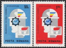 Rumanía  Romania 2461/62 1969 Colaboración Europea MNH - Andere & Zonder Classificatie