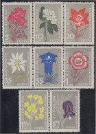 Rumanía Romania 1517/24 1957 1957 Flores Diversas Flowers MNH - Andere & Zonder Classificatie