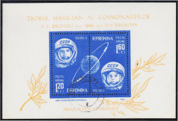 Rumanía HB 55 1963 Segundo Vuelo Espacial Grupal MNH - Andere & Zonder Classificatie