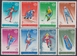 Rumanía Romania 3782/89 1987 JJOO Calgary Winter Olympics Deportes Sports MNH - Autres & Non Classés