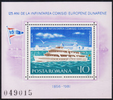 Rumanía HB 147 1981 125 Aniversario De La Fundación De La Comisión Europea MNH - Altri & Non Classificati