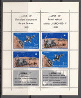 AST/S Rumanía  HB 84  1971 Luna 16 Y Luna 17 Nueva Sin Fijasellos - Sonstige & Ohne Zuordnung