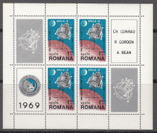 AST/S Rumanía Romania  HB 74 1969 Apolo XIII Nueva Sin Fijasellos - Andere & Zonder Classificatie