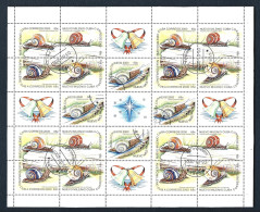 Cuba 2000 Christmas Snails Sheet  Y.T. 3907/3911 (0) - Hojas Y Bloques