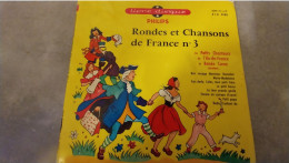 45 TOURS  LIVRE DISQUE RONDES ET CHANSONS DE FRANCE N 4 - Enfants