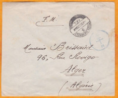 1944 - Enveloppe PAR AVION Des Forces Françaises Libres FFL De Damas Vers Alger - Cad Arrivée Le Lendemain - FM - Storia Postale