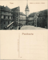 Ansichtskarte Torgau Schloss Hartenfels - Hof 1911 - Torgau