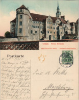 Ansichtskarte Torgau Schloss Hartenfels Handkolorierte Künstlerkarte 1905 - Torgau