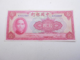 Ancien Billet De Banque  Chine China  10 Yuan  1940 - Chine