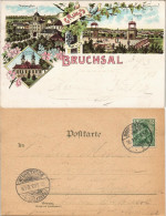 Ansichtskarte Litho AK Bruchsal Damiansthot, Reserve, Kirche - Gruss Aus 1903 - Bruchsal