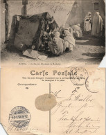 Postcard Batna باتنة Le Marché, Marchands De Brochettes 1905 - Batna