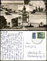 Ansichtskarte Bonn Mehrbildkarte Mit 5 Foto-Ansichten U.a. Universität 1954 - Bonn