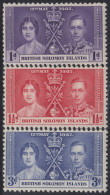 Salomón 55/57 1937 Coronación De George VI MNH - Solomon Islands (1978-...)