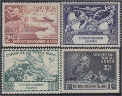 Salomón 75/78 1949 75º Aniversario De La UPU MNH - Solomon Islands (1978-...)
