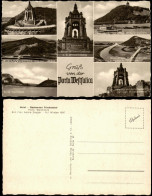 Porta Westfalica Mehrbildkarte Mit Umland- Bzw. Stadtteilansichten 1950 - Porta Westfalica