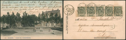 Carte Postale - Waremme : Place De La Gendarmerie (H. Bertels, N°5 Colorisée). Très Bon état - Waremme