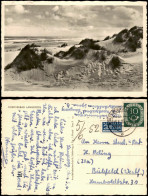 Ansichtskarte Langeoog Strand Und Dünenpartie 1952 - Langeoog
