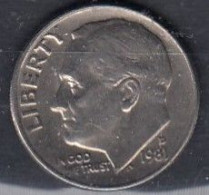 1981 One Dime - 1946-...: Roosevelt