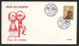 Portugal Cachet Commémoratif Festival Des Récoltes Vin 1972 Vila Do Conde Event Postmark Portuguese Wine Festival - Vins & Alcools