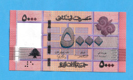 2004 Liban Lebanon 5000 Livres UNC Paper Money Banknotes BILLETE RARE - Sonstige – Asien