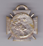 Guerre 14-18 WWI - Petite Médaille Laiton Nickelé - Journée Du Poilu 1915 - Revers 25-26 Décembre - Francia