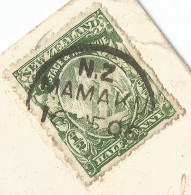 NZ - FRANKED PC (VIEW OF KORI FOREST) SENT FROM MAMAKU (ROTORUA) TO BELGIUM  - 1906 - Cartas & Documentos