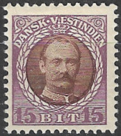 DANISH WEST INDIA..1907..Michel # 43...MLH. - Dinamarca (Antillas)