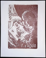 EX LIBRIS FRANCOIS D'AQUIN Per IPSE FECIT L11-F02 #2 - Exlibris