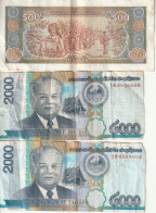 3 BILLETS Du LAOS (KIP LAOTIEN) - Otros – Asia