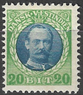 DANISH WEST INDIA..1907..Michel # 44...MLH. - Denmark (West Indies)