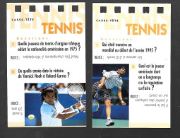 W711 - CARTES CASSE TETE SPORT - TENNIS - Sonstige & Ohne Zuordnung