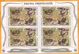 1993 Moldova Moldavie, Fauna, Snakes, Nature, WWF, Sheet Mint - Serpenti