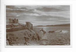 THE LOCH NESS MONSTER AT CASTLE URQUHART. - Inverness-shire