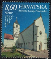 Croatie 2019 Oblitéré Used Eglise Marian Shrine Sanctuaire Marial Vocin Y&T HR 1277 SU - Croazia