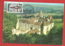 FDC C.M.CHATEAU DE BAZOCHES DU MORVAN 2 7 1972 - Castles