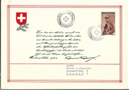 SUISSE Noël 1944: Message Du Général Guisan à Ses Soldats - Cartas & Documentos