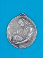 Guerre 14-18 - Petite Médaille Argent - Pour Nos Blessés - Aux Infirmières De France - Le Devoir 1914-1915 - Frankreich