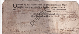 Document 1699 Haaltert Of Aalter?/Oostakker  (V2995) - Manuscritos