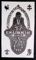 EX LIBRIS FRANCOIS D'AQUIN Per ROBERT MATAGNE L11-F02 1° Etat - Ex-libris