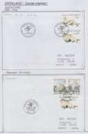 Greenland Sonderstempel 2008 4 Covers (GD178) - Estaciones Científicas Y Estaciones Del Ártico A La Deriva