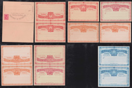 Honduras Ca 1880-95 Collection 9 Postal Stationery Mint - Honduras
