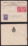 Honduras 1933 Cover SANTO DOMINGO X CHEMNITZ Germany Norddeutsche Lloyd Werbung - Honduras