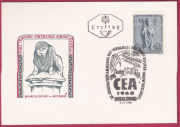 Österreich 1270 Ersttag Auf Karte 20. 9. 1968, 750 Jahre Diözese Graz - Seckau (Nr.10.026) - FDC