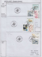 Greenland Sonderstempel 2009/2010 4 Covers (GD180) - Wetenschappelijke Stations & Arctic Drifting Stations