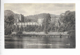 DUNKELD CATHEDRAL FROM RIVER. - Perthshire