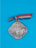 Guerre 14-18 WWI - Petite Médaille En Argent Dieu Patrie - Uniface - Frankrijk