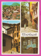 309347 / Bulgaria - Plovdiv Plowdiw - 4 Views Old House Street Woman , Panorama City PC Bulgarie Bulgarien Bulgarije - Bulgarien